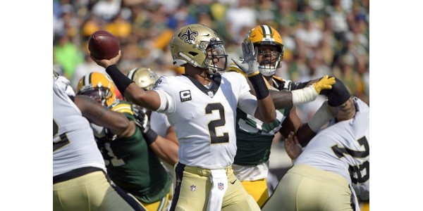 Spelet mellan New Orleans Saints och Green Bay Packers under den nya säsongen